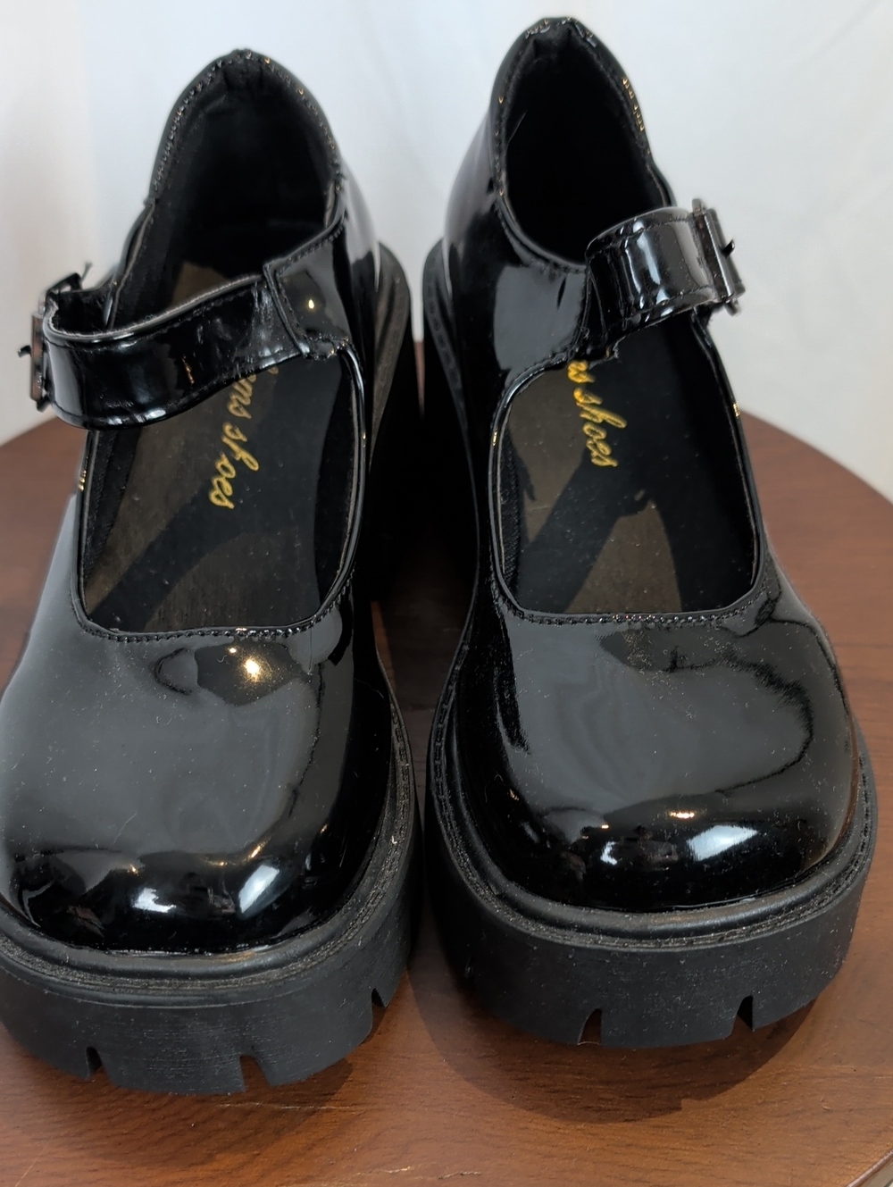 Patent Mary Jane Platform Shoes Black 35 - Picture 2 of 11